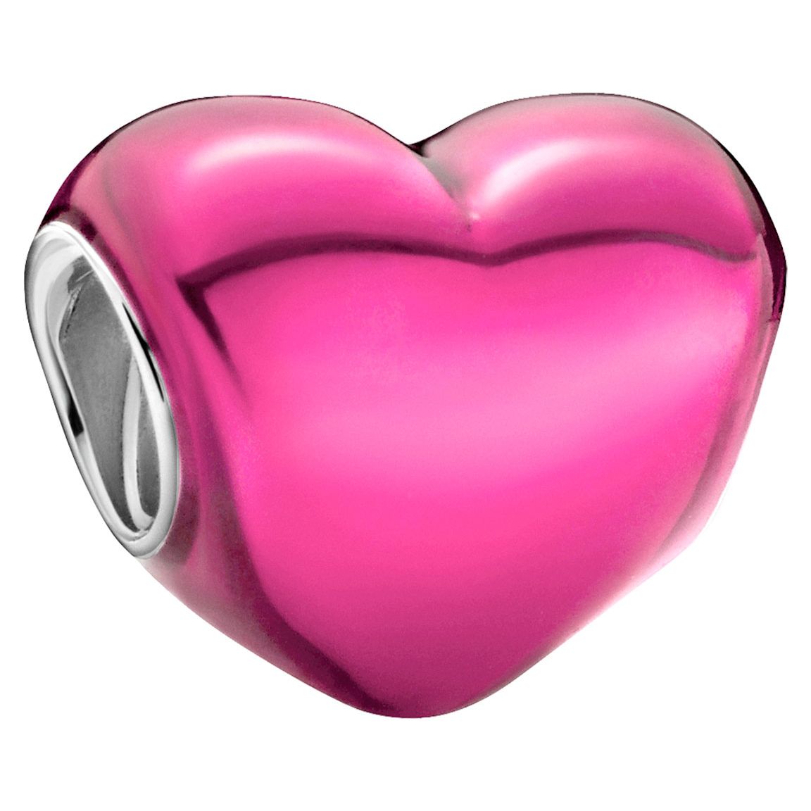 legeplads Barmhjertige Fremsyn Pandora Metallicskimrande rosa hjärta, berlock 799291C03 | Arthur Guld